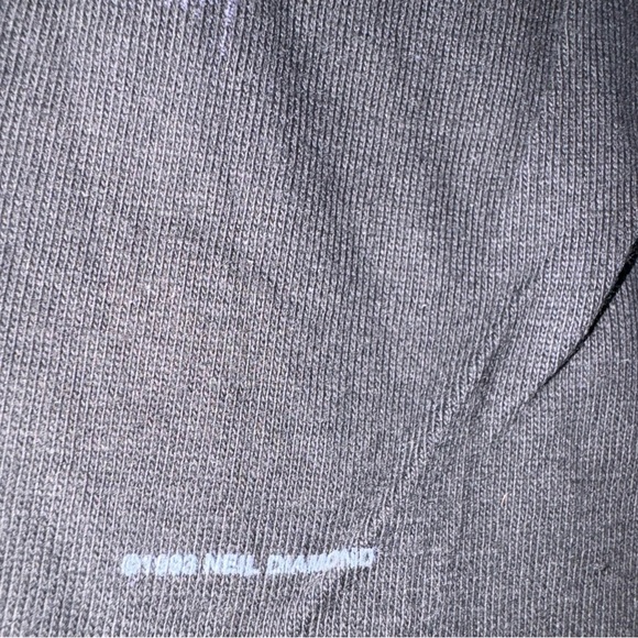 Vintage Neil Diamond US Tour 1996 Band Tee Black Purple Headshot Preloved Sz XL - Picture 11 of 13